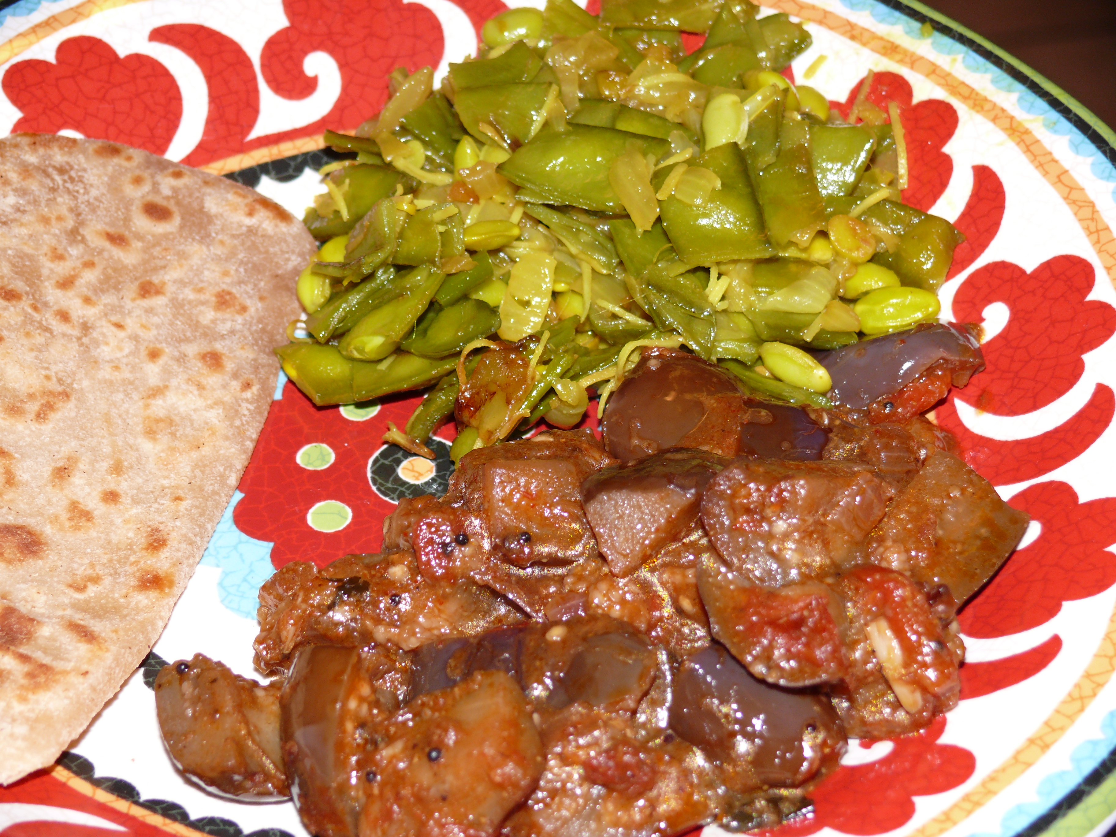 Tamarind Eggplant & Cocout Broadbeans