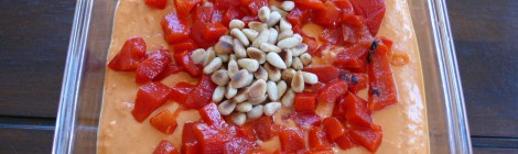 Spicy Roasted Red Pepper Hummus
