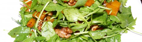 Warm Butternut Squash & Candied Walnut Salad