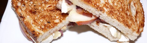 Brie, Pear and Caramelized Onion Sandwich