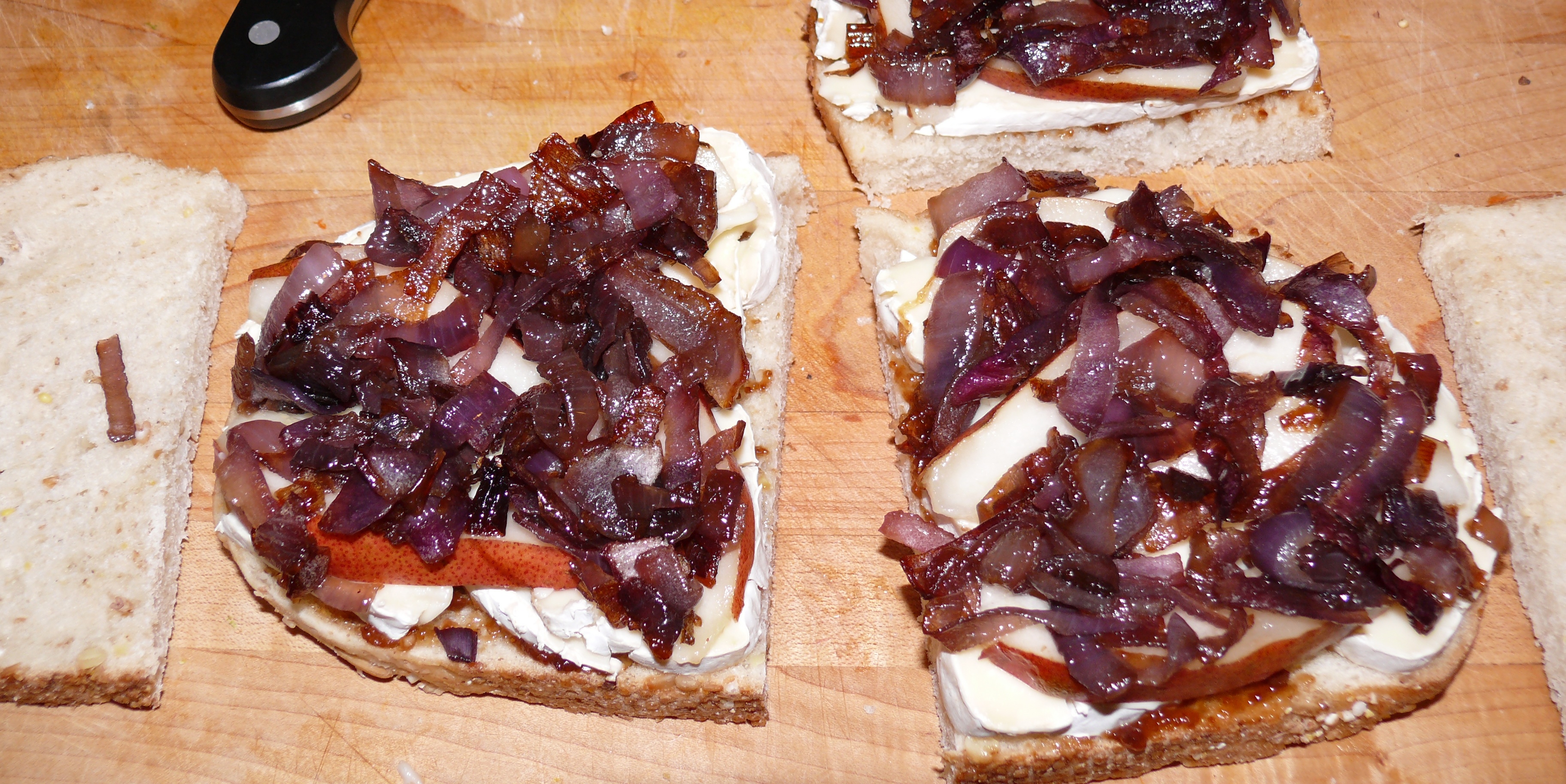 Brie Pear & Caramelized Onion Sanwich