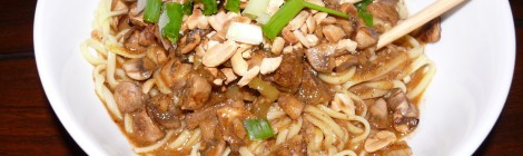 Mushroom Dandan Noodles