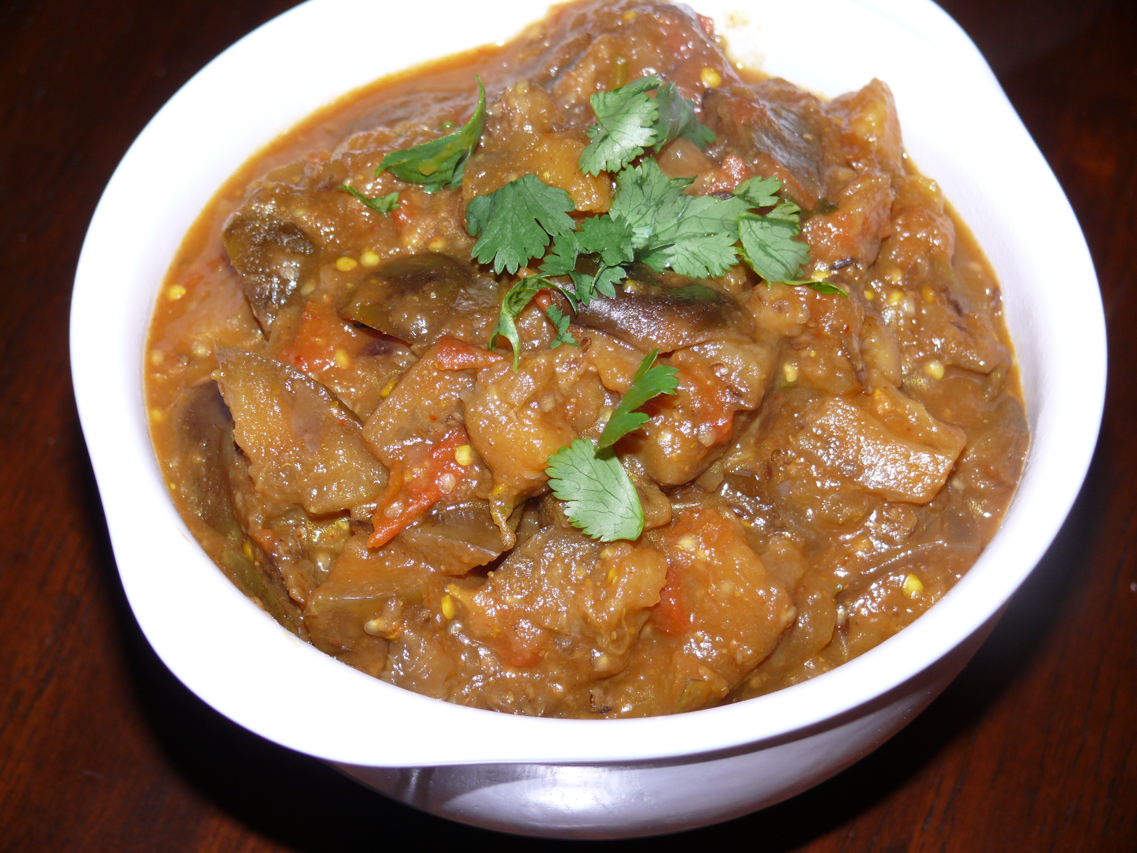 Gujarati Eggplant Curry
