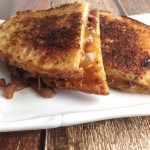 BBQ Carmelized Onion Grilled Cheeses