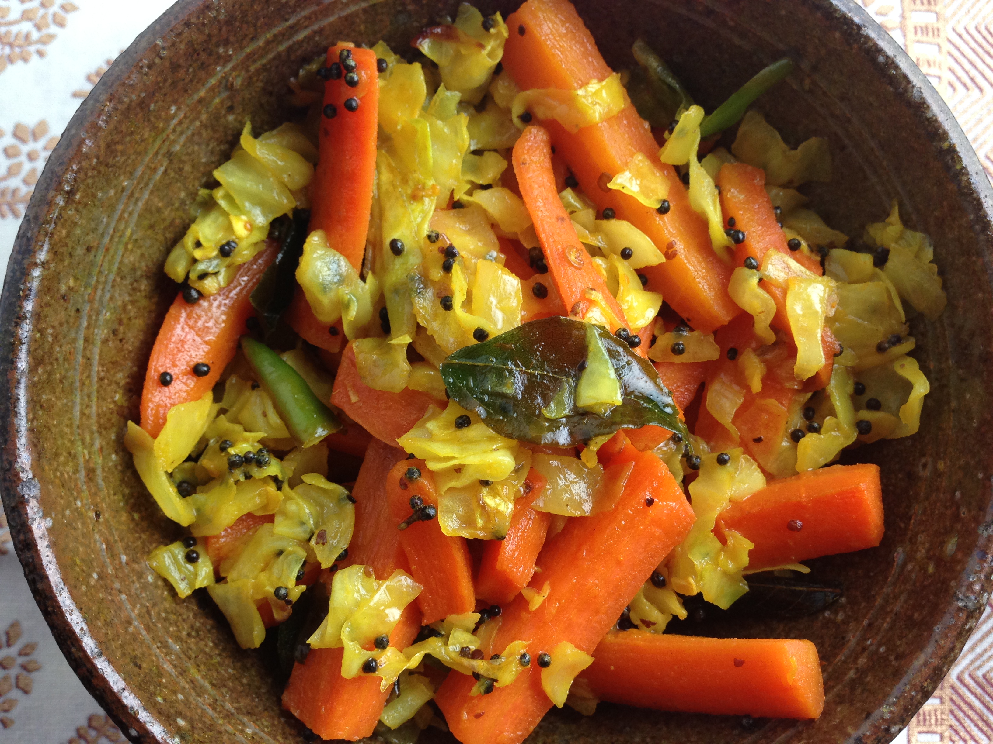 gujarati stir fried carrots